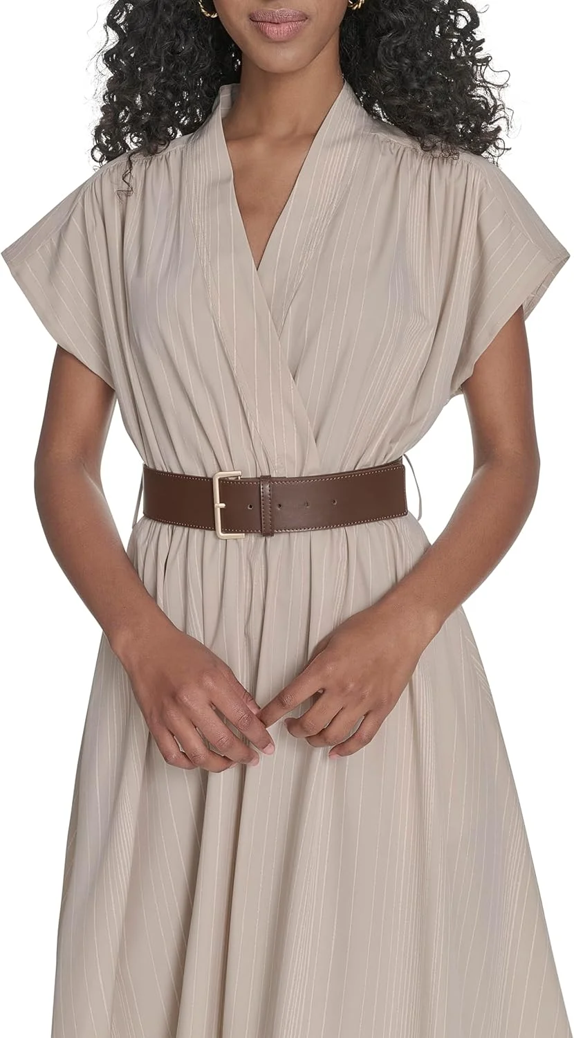 پیراهن زنانه کمربنددار سبک وزن کلوین کلاین مناسب تعطیلات