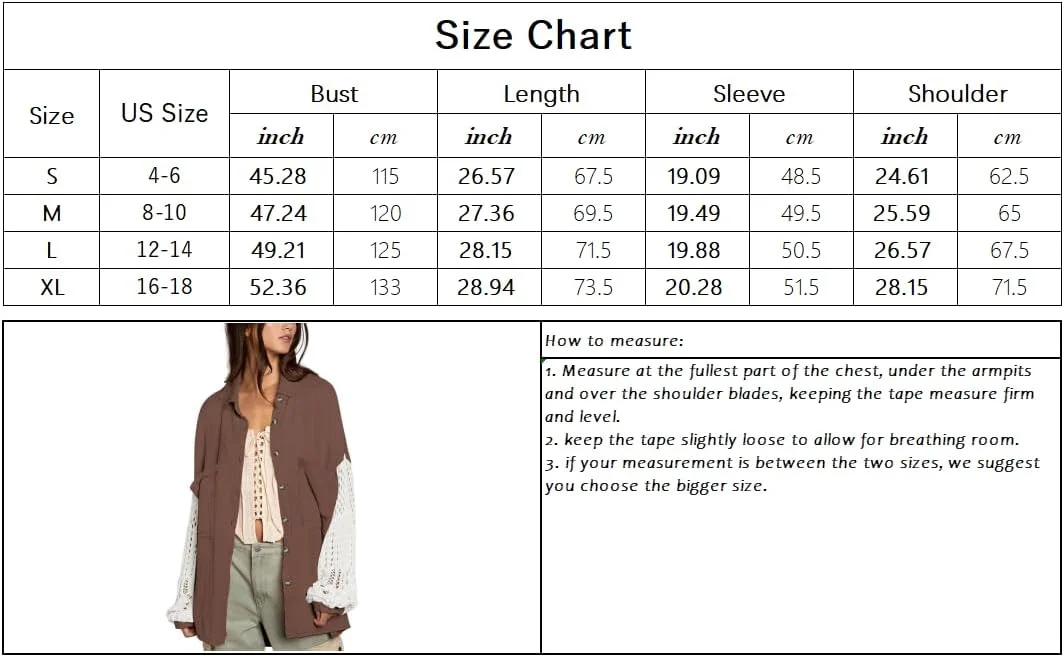 chouyatou بلوز زنانه قلاب بافی شده با آستین فانوسی دکمه دار، طرح رنگی، مدل بوهو و سایز بزرگ (X-Large, سبز روشن)، سبز روشن، XL