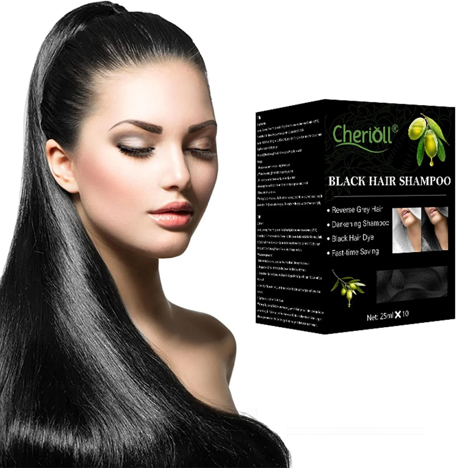 شامپو رنگ مو مشکی Cherioll، بسته 10 عددی شامپو رنگ مو، مناسب موهای چرب، شامپو موی مشکی، شامپو موی مشکی، رنگ موی مشکی دائمی با عصاره زنجبیل و گیاهان دارویی برای بهبود رشد ریشه مو شامپو رنگ مو مشکی Cherioll، بسته 10 عددی شامپو رنگ مو، مناسب موهای چرب، شامپو موی مشکی، شامپو موی مشکی، رنگ موی مشکی دائمی با عصاره زنجبیل و گیاهان دارویی برای بهبود رشد ریشه مو