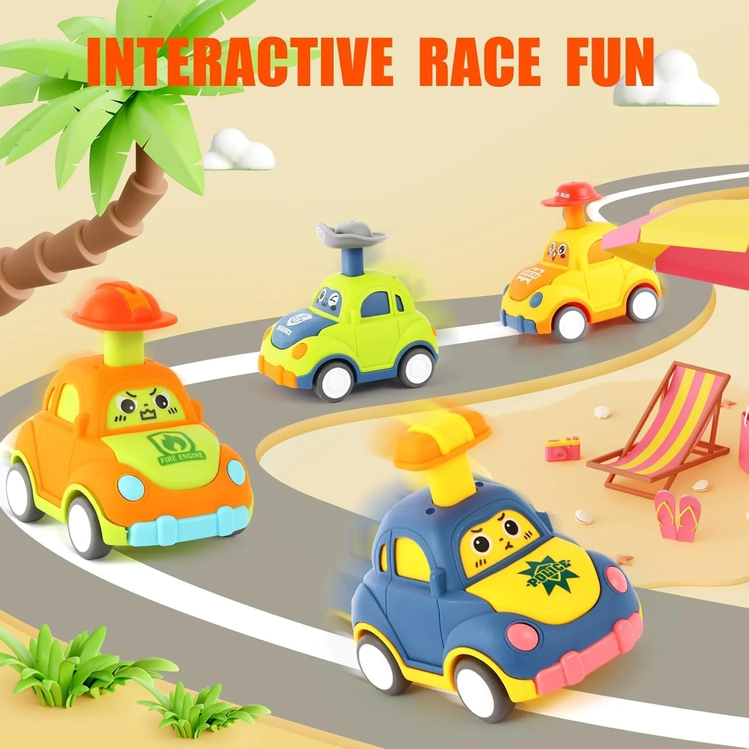 اسباب بازی های ماشینی فشاری برای کودکان نوپا 1-3 سال، مجموعه 4 عددی ماشین های اصطکاکی کودک، وسایل نقلیه نرم و ایمن برای پسران و دختران، هدیه تولد برای کودکان 6-18 ماهه، 1-2 ساله اسباب بازی های ماشینی فشاری برای کودکان نوپا 1-3 سال، مجموعه 4 عددی ماشین های اصطکاکی کودک، وسایل نقلیه نرم و ایمن برای پسران و دختران، هدیه تولد برای کودکان 6-18 ماهه، 1-2 ساله