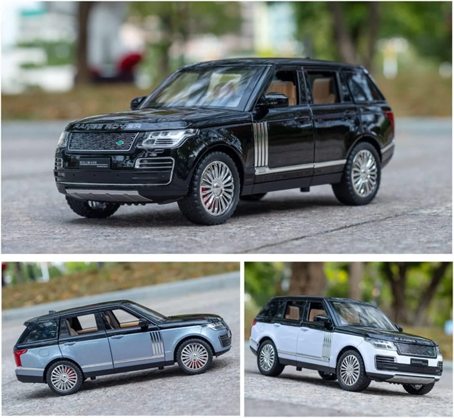 ماشین اسباب بازی آلیاژی دایکست Swift برای رنج روور، کیت مدل ماشین برای بزرگسالان و کودکان، مدل ماشین دایکست 1:24 برای هدیه، دفتر، کلکسیون (سیاه و سفید)