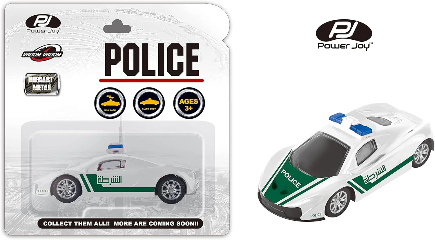 ماشین بازی دایکست پلیس دبی مدل Pj Power Joy Vroom Vroom، مقیاس 1/43، چند رنگ، Crd111 ماشین بازی دایکست پلیس دبی مدل Pj Power Joy Vroom Vroom، مقیاس 1/43، چند رنگ، Crd111