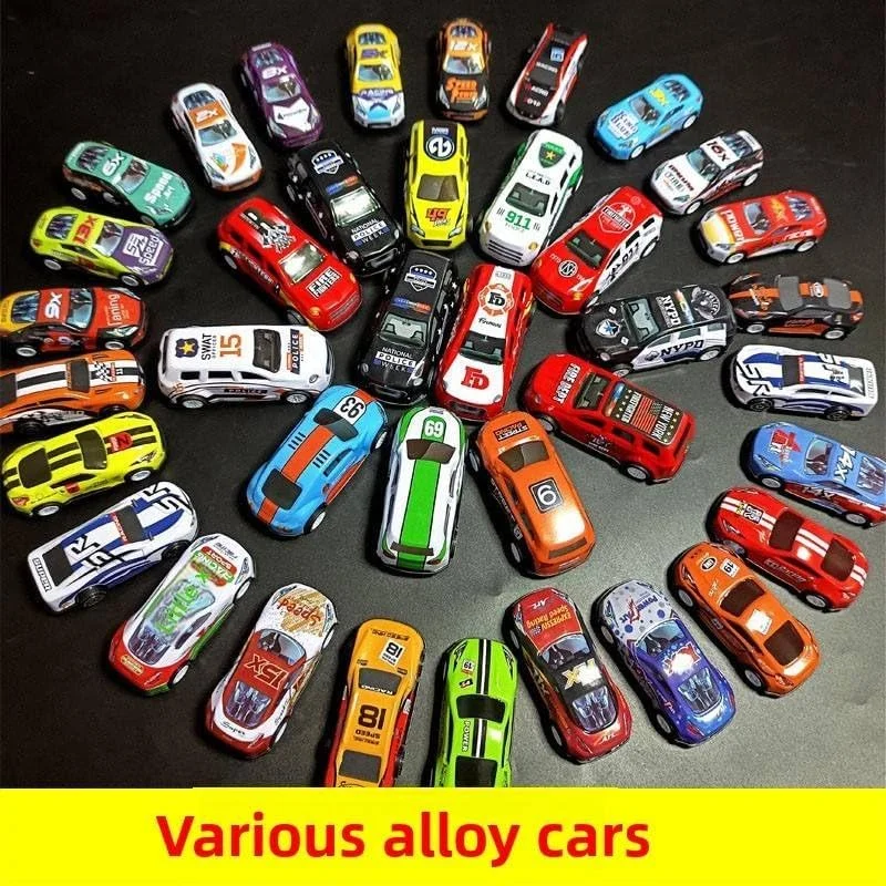 مجموعه 20 عددی ماشین مسابقه ای اسباب بازی، ماشین های دایکست برای کودکان، مجموعه سرگرم کننده - هدیه برای پسران و دختران - بادوام، رنگارنگ و مینیاتوری های واقعی برای بازی و نمایش