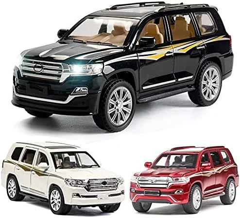 اسباب بازی ماشین NMGD، ماشین های دایکست 1:32 برای مدل ماشین شاسی بلند TO-YO-TA LAND CRUISER، اسباب بازی های آلیاژی دایکست برای کودکان (رنگ: 4)