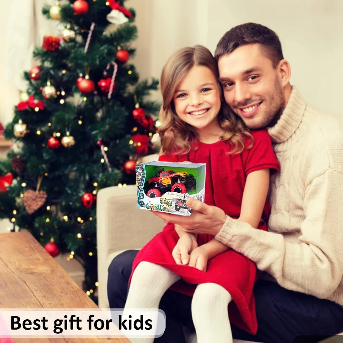 ماشین کنترلی برای کودکان 3 تا 9 سال، ماشین آفرود با باتری، کامیون کنترلی با چسبندگی قوی، مسابقه و تعامل والدین و فرزندان، بهترین هدیه برای تعامل کودکان و والدین (قرمز)