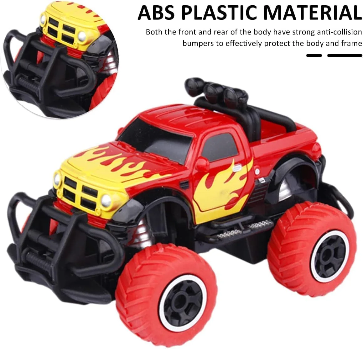 ماشین کنترلی برای کودکان 3 تا 9 سال، ماشین آفرود با باتری، کامیون کنترلی با چسبندگی قوی، مسابقه و تعامل والدین و فرزندان، بهترین هدیه برای تعامل کودکان و والدین (قرمز)