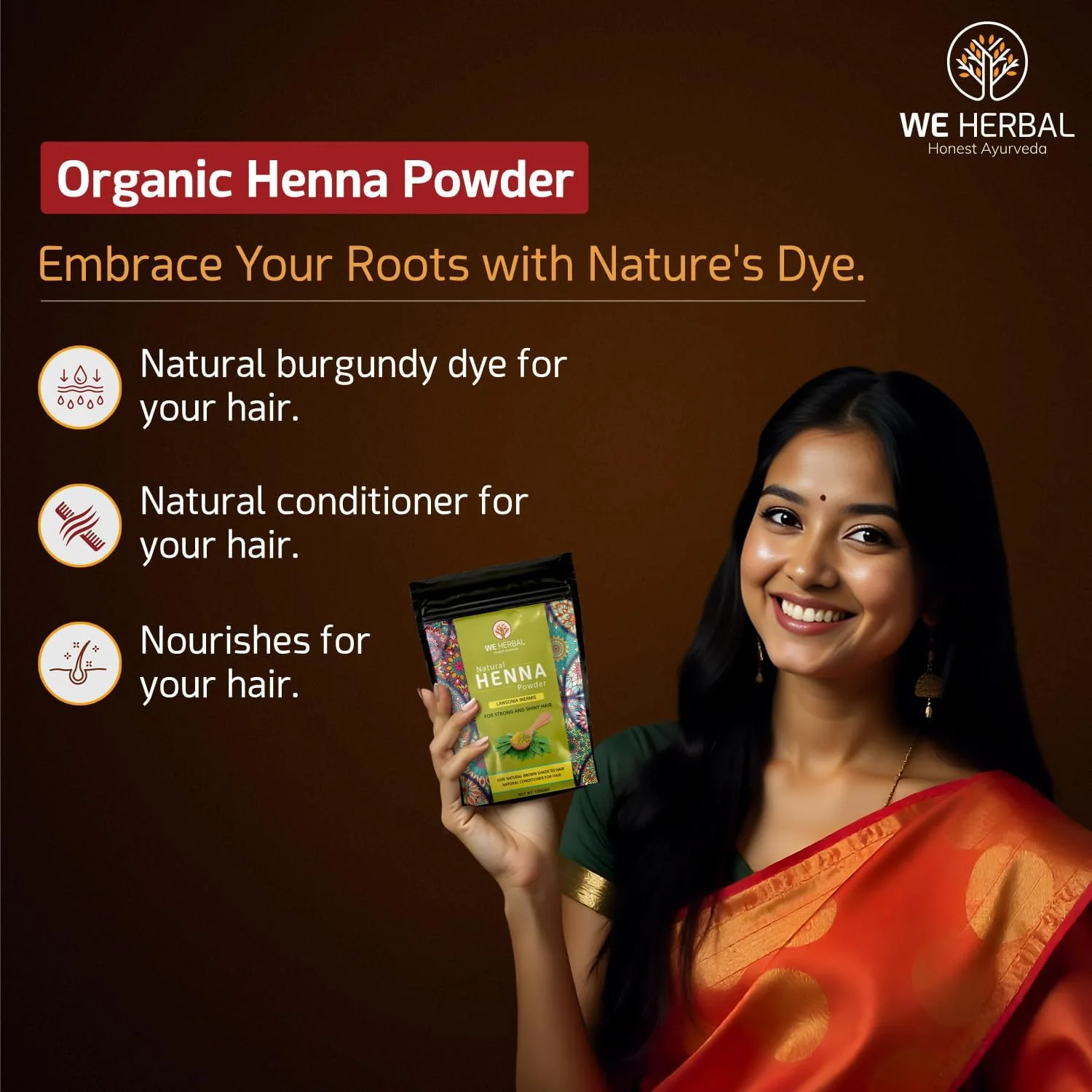 پودر حنای 100% طبیعی وی هربال، طبیعی، خالص و ارگانیک، 100 گرم پودر حنای 100% طبیعی وی هربال، طبیعی، خالص و ارگانیک، 100 گرم