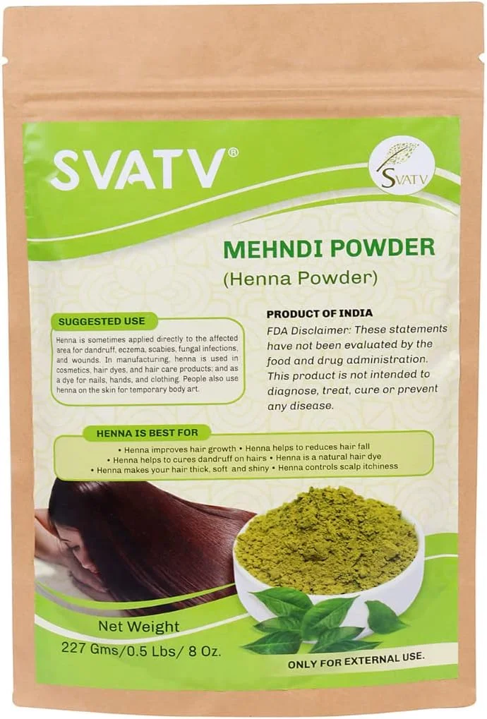 پودر حنای سواتو (Lawsonia Inermis) رنگ موی طبیعی و براق کننده، تقویت کننده و ترمیم کننده موهای آسیب دیده برای آقایان و بانوان - رنگ موی طبیعی - 227 گرم | 08 اونس پودر حنای سواتو (Lawsonia Inermis) رنگ موی طبیعی و براق کننده، تقویت کننده و ترمیم کننده موهای آسیب دیده برای آقایان و بانوان - رنگ موی طبیعی - 227 گرم | 08 اونس