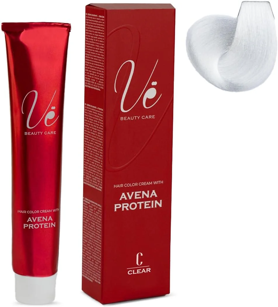 کرم رنگ مو وی بیوتی کر مدل #C Clear - براق کننده و درخشان کننده مو حاوی پروتئین آونا | درمان غیر رنگی مو | افزایش درخشندگی و نرمی | 100 میلی لیتر کرم رنگ مو وی بیوتی کر مدل #C Clear - براق کننده و درخشان کننده مو حاوی پروتئین آونا | درمان غیر رنگی مو | افزایش درخشندگی و نرمی | 100 میلی لیتر