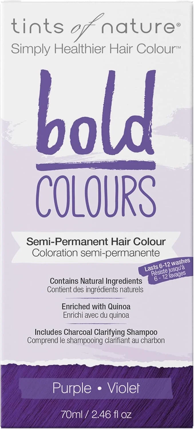 رنگ موی نیمه دائمی بنفش تند Tints of Nature - رنگ موی طبیعی، تک رنگ رنگ موی نیمه دائمی بنفش تند Tints of Nature - رنگ موی طبیعی، تک رنگ