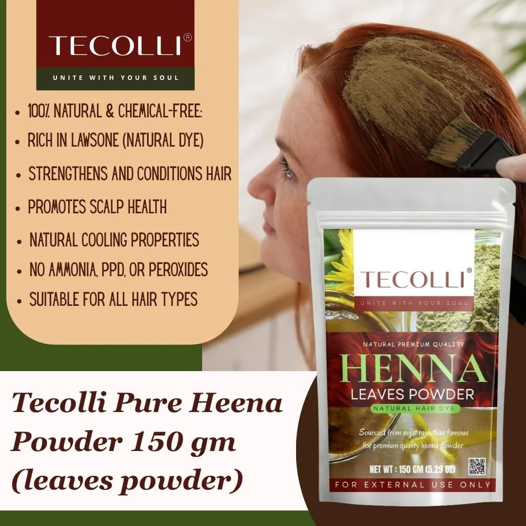 پودر حنا تکولی® – 150 گرم | حنای اصیل سوجات راجستان | رنگ موی خالص و طبیعی | غیر تراریخته | فاقد مواد شیمیایی و رنگ های مصنوعی | کیفیت عالی پودر حنا تکولی® – 150 گرم | حنای اصیل سوجات راجستان | رنگ موی خالص و طبیعی | غیر تراریخته | فاقد مواد شیمیایی و رنگ های مصنوعی | کیفیت عالی