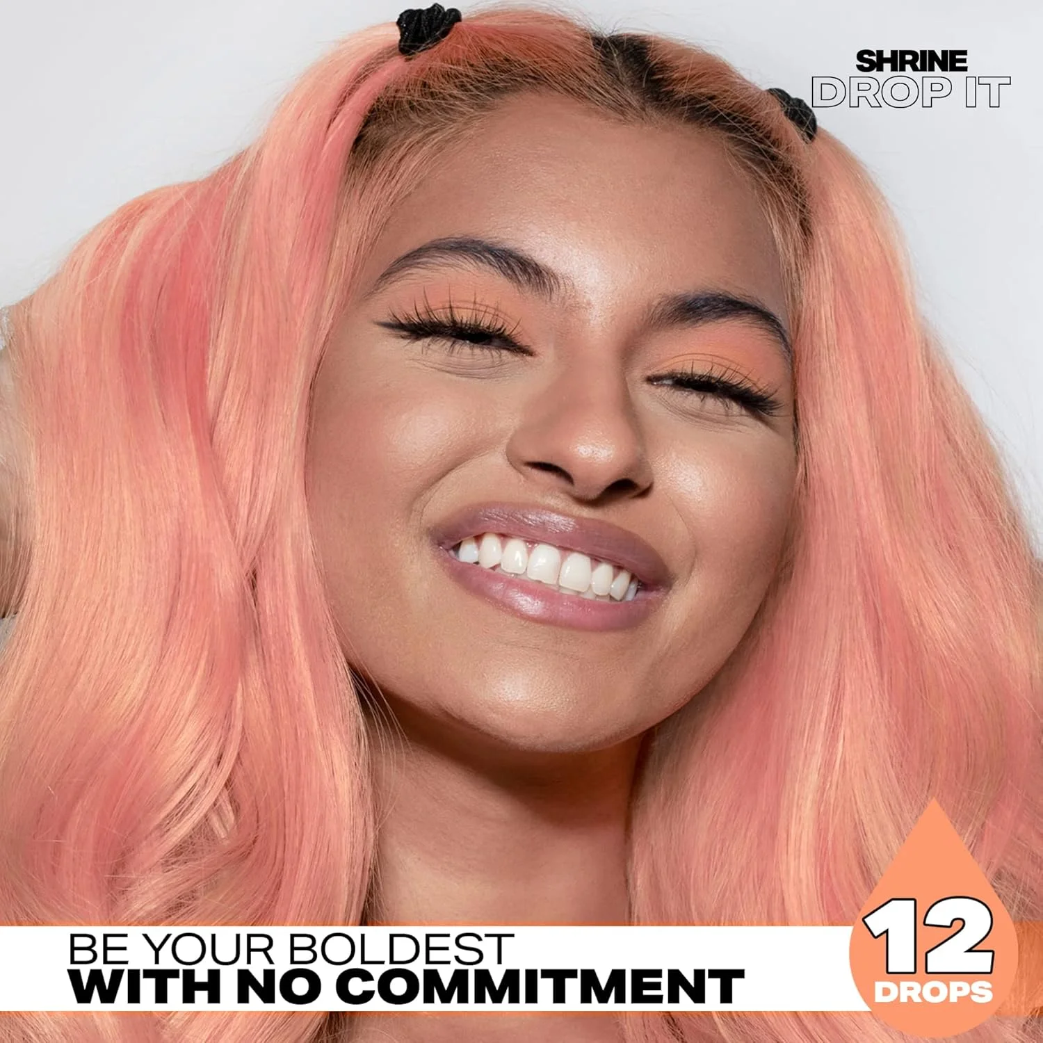 قطره رنگ موی نیمه دائمی هلویی Shrine Drop It، 20 میلی لیتر قطره رنگ موی نیمه دائمی هلویی Shrine Drop It، 20 میلی لیتر