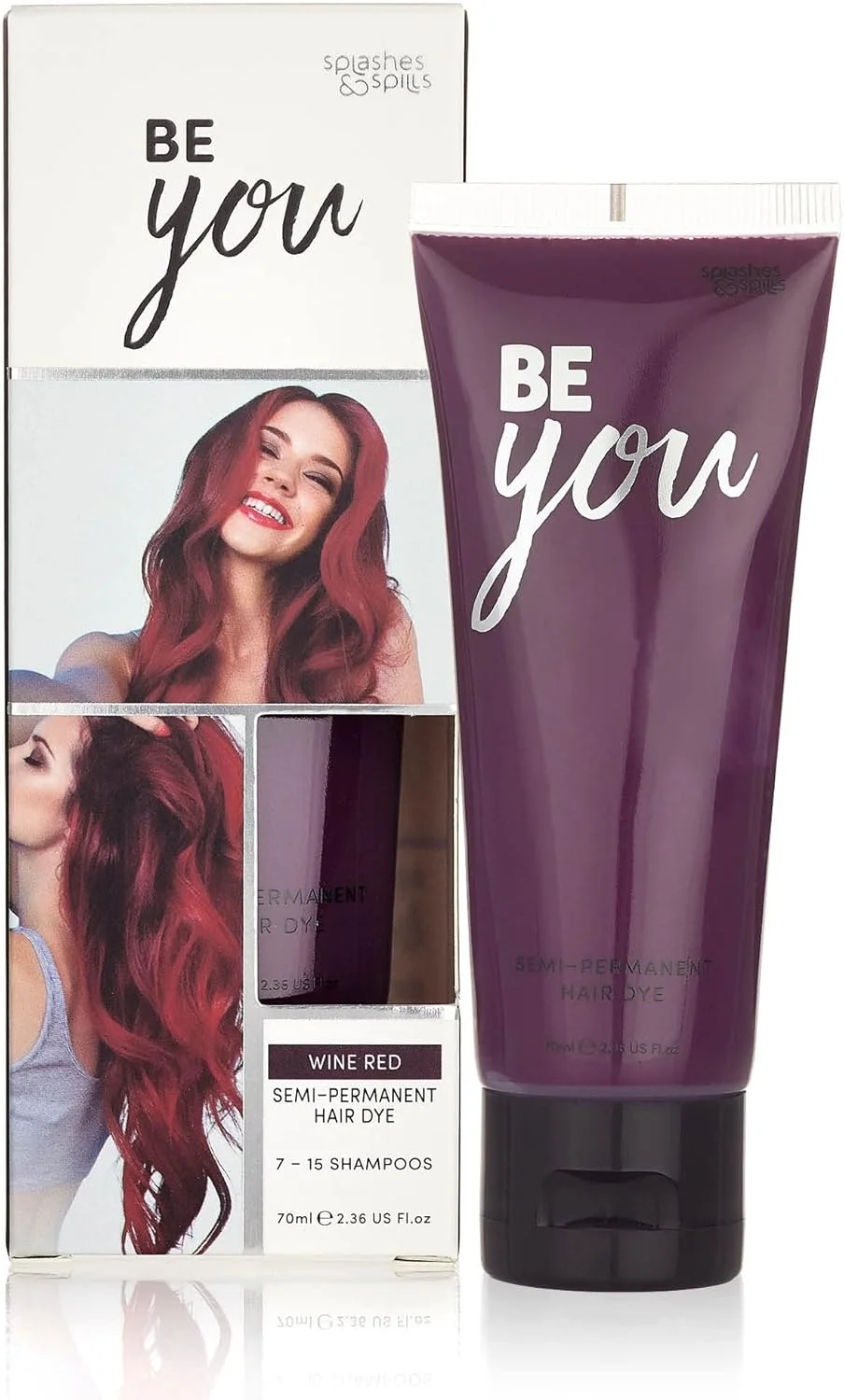 رنگ موی نیمه دائمی Splashes & Spills - تیوپ های رنگی 70 میلی لیتری - رنگ موی موقت - بدون آمونیاک و پراکسید - وگان و 100% بدون تست حیوانی - ماندگاری 7-15 بار شستشو - توسط and رنگ موی نیمه دائمی Splashes & Spills - تیوپ های رنگی 70 میلی لیتری - رنگ موی موقت - بدون آمونیاک و پراکسید - وگان و 100% بدون تست حیوانی - ماندگاری 7-15 بار شستشو - توسط and