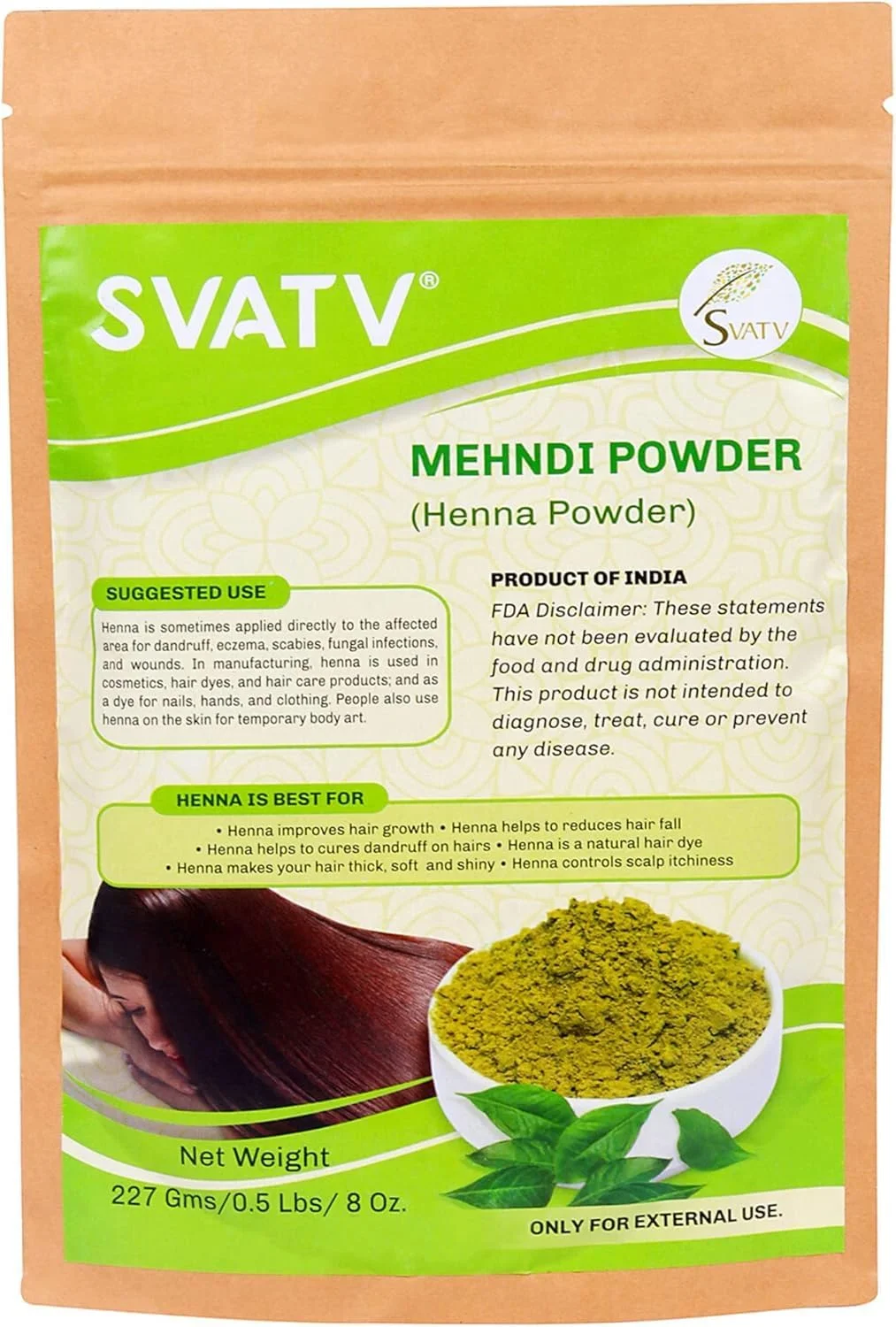 پودر حنای سواتو (Lawsonia Inermis) رنگ موی طبیعی و براق کننده، تقویت کننده و ترمیم کننده موهای آسیب دیده برای آقایان و بانوان - رنگ موی طبیعی - 227 گرم | 08 اونس پودر حنای سواتو (Lawsonia Inermis) رنگ موی طبیعی و براق کننده، تقویت کننده و ترمیم کننده موهای آسیب دیده برای آقایان و بانوان - رنگ موی طبیعی - 227 گرم | 08 اونس