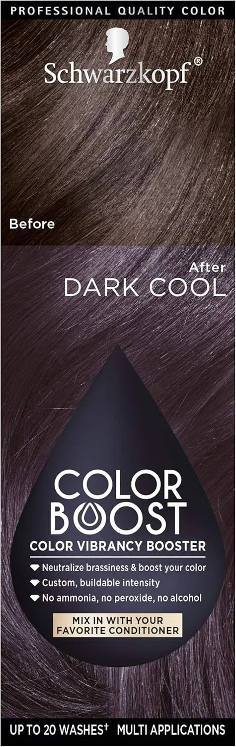 تقویت کننده رنگ مو شوارتسکف کالر بوست، تیره سرد تقویت کننده رنگ مو شوارتسکف کالر بوست، تیره سرد
