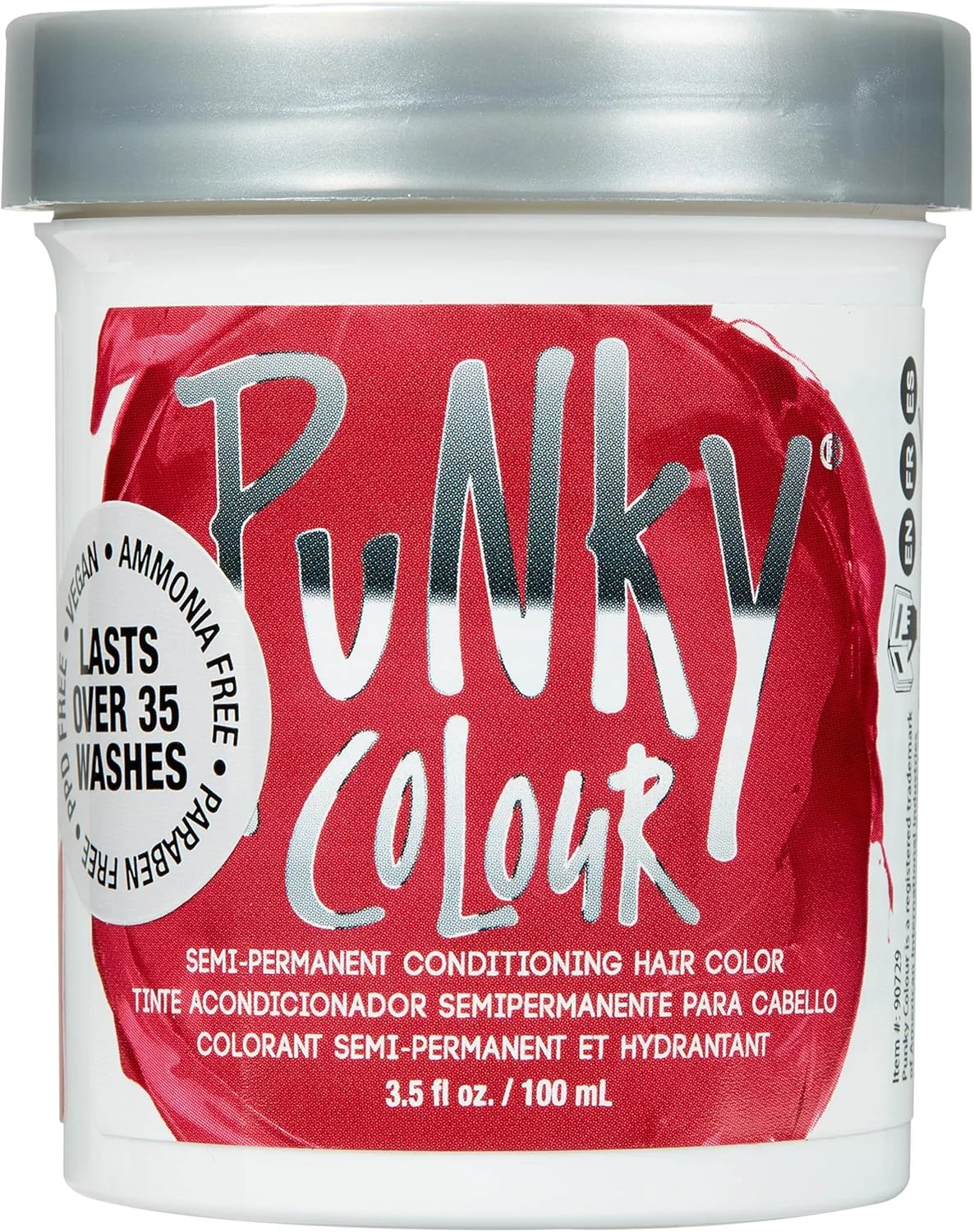 رنگ موی نیمه دائمی و نرم کننده پانکی با رنگ گیلاسی، وگان، بدون PPD و پارابن، 3.5 اونس رنگ موی نیمه دائمی و نرم کننده پانکی با رنگ گیلاسی، وگان، بدون PPD و پارابن، 3.5 اونس