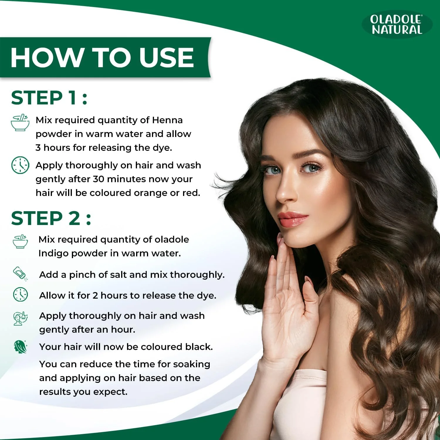 پودر حنای طبیعی اولادل برای مو - 300 گرم پودر حنای طبیعی اولادل برای مو - 300 گرم