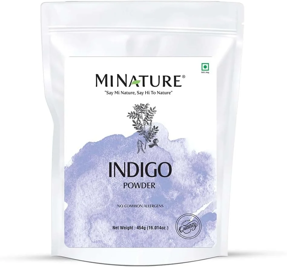 پودر نیل طبیعی Mi Nature برای رنگ کردن مو | 454 گرم پودر نیل طبیعی Mi Nature برای رنگ کردن مو | 454 گرم