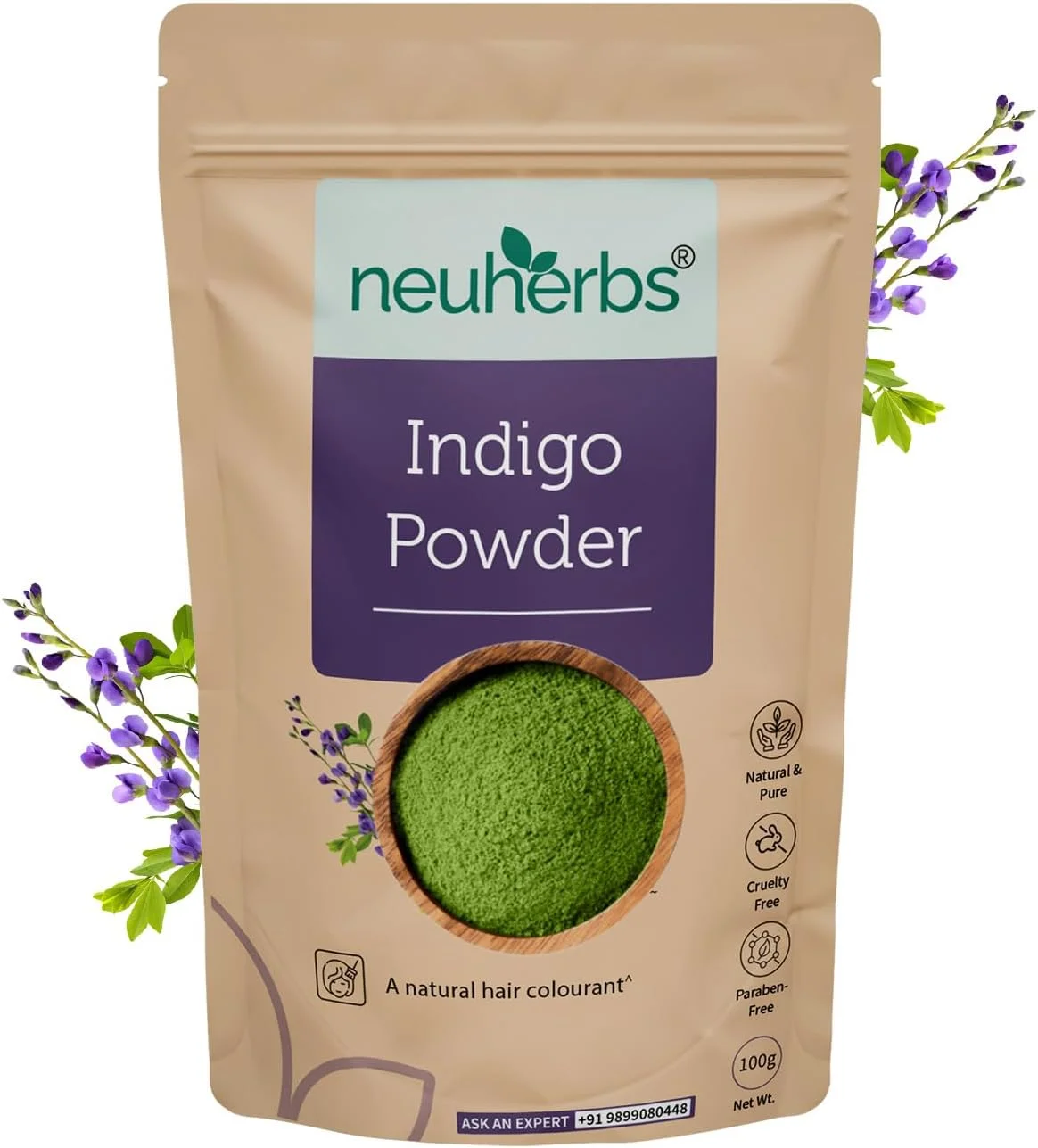 پودر نیوهربز نیل 100 گرمی (بسته 1 عددی) برای آقایان و بانوان | پودر خالص و طبیعی برای رنگ کردن و تغذیه مو | بدون تست حیوانی و پارابن | بدون رنگ و افزودنی مصنوعی پودر نیوهربز نیل 100 گرمی (بسته 1 عددی) برای آقایان و بانوان | پودر خالص و طبیعی برای رنگ کردن و تغذیه مو | بدون تست حیوانی و پارابن | بدون رنگ و افزودنی مصنوعی