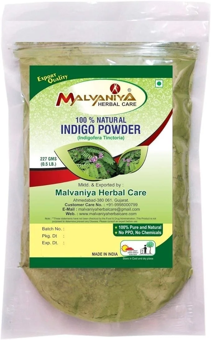 پودر نیلی گیاهی مالوانیا (پودر ایندیگوفراتینکتوریا) برای مو (227 گرم) (فقط برای استعمال خارجی) (227 عدد (بسته 1 عددی)) پودر نیلی گیاهی مالوانیا (پودر ایندیگوفراتینکتوریا) برای مو (227 گرم) (فقط برای استعمال خارجی) (227 عدد (بسته 1 عددی))