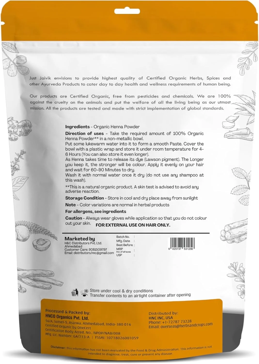 پودر حنای ۱۰۰٪ ارگانیک جاست جایویک (Lawsonia Inermis) برای مو، تایید شده توسط OneCert Asia برای استاندارد ارگانیک USDA، ۲۲۷ گرم / ۰.۵ پوند/ ۸ اونس، ۱۰۰٪ طبیعی، بدون مواد شیمیایی یا افزودنی. پودر حنای ۱۰۰٪ ارگانیک جاست جایویک (Lawsonia Inermis) برای مو، تایید شده توسط OneCert Asia برای استاندارد ارگانیک USDA، ۲۲۷ گرم / ۰.۵ پوند/ ۸ اونس، ۱۰۰٪ طبیعی، بدون مواد شیمیایی یا افزودنی.