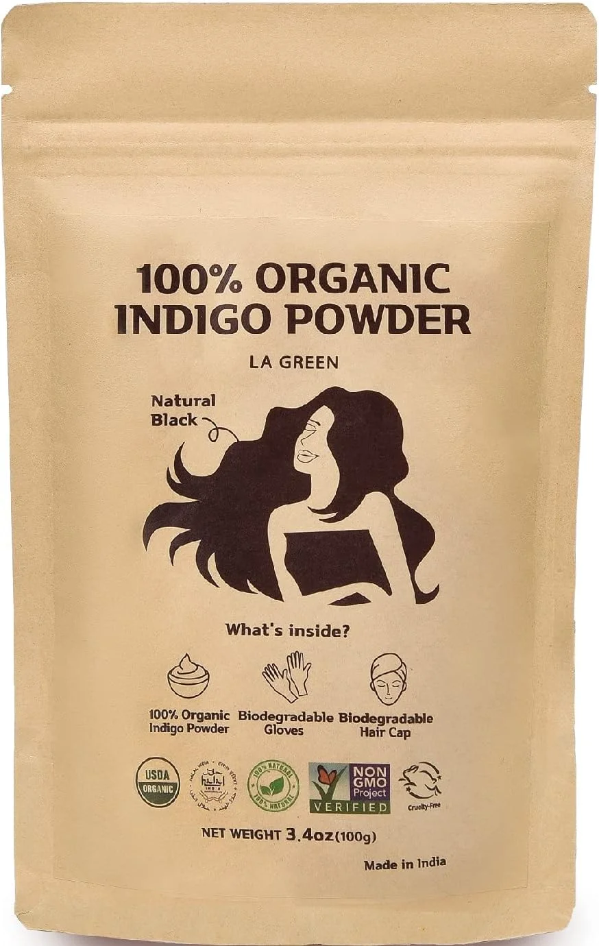 پودر حنای 100% ارگانیک LA GREEN دارای گواهی USDA برای رنگ کردن مو - رنگ موی طبیعی، بهترین برای مو، موهای نرم، براق و سالم، بدون مواد شیمیایی یا افزودنی، شامل دستکش و کلاه رنگ - 100 گرم… (خالص) پودر حنای 100% ارگانیک LA GREEN دارای گواهی USDA برای رنگ کردن مو - رنگ موی طبیعی، بهترین برای مو، موهای نرم، براق و سالم، بدون مواد شیمیایی یا افزودنی، شامل دستکش و کلاه رنگ - 100 گرم… (خالص)