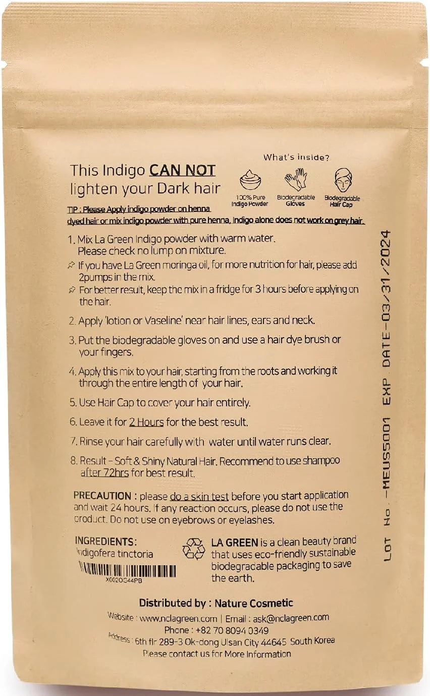 پودر حنای 100% ارگانیک LA GREEN دارای گواهی USDA برای رنگ کردن مو - رنگ موی طبیعی، بهترین برای مو، موهای نرم، براق و سالم، بدون مواد شیمیایی یا افزودنی، شامل دستکش و کلاه رنگ - 100 گرم… (خالص) پودر حنای 100% ارگانیک LA GREEN دارای گواهی USDA برای رنگ کردن مو - رنگ موی طبیعی، بهترین برای مو، موهای نرم، براق و سالم، بدون مواد شیمیایی یا افزودنی، شامل دستکش و کلاه رنگ - 100 گرم… (خالص)