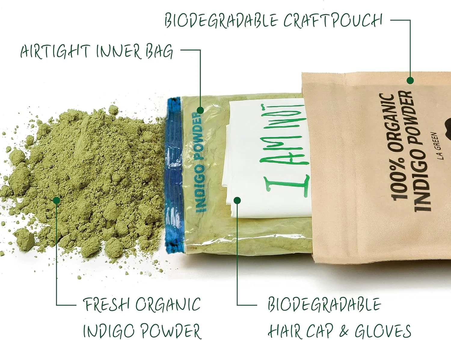 پودر حنای 100% ارگانیک LA GREEN دارای گواهی USDA برای رنگ کردن مو - رنگ موی طبیعی، بهترین برای مو، موهای نرم، براق و سالم، بدون مواد شیمیایی یا افزودنی، شامل دستکش و کلاه رنگ - 100 گرم… (خالص) پودر حنای 100% ارگانیک LA GREEN دارای گواهی USDA برای رنگ کردن مو - رنگ موی طبیعی، بهترین برای مو، موهای نرم، براق و سالم، بدون مواد شیمیایی یا افزودنی، شامل دستکش و کلاه رنگ - 100 گرم… (خالص)