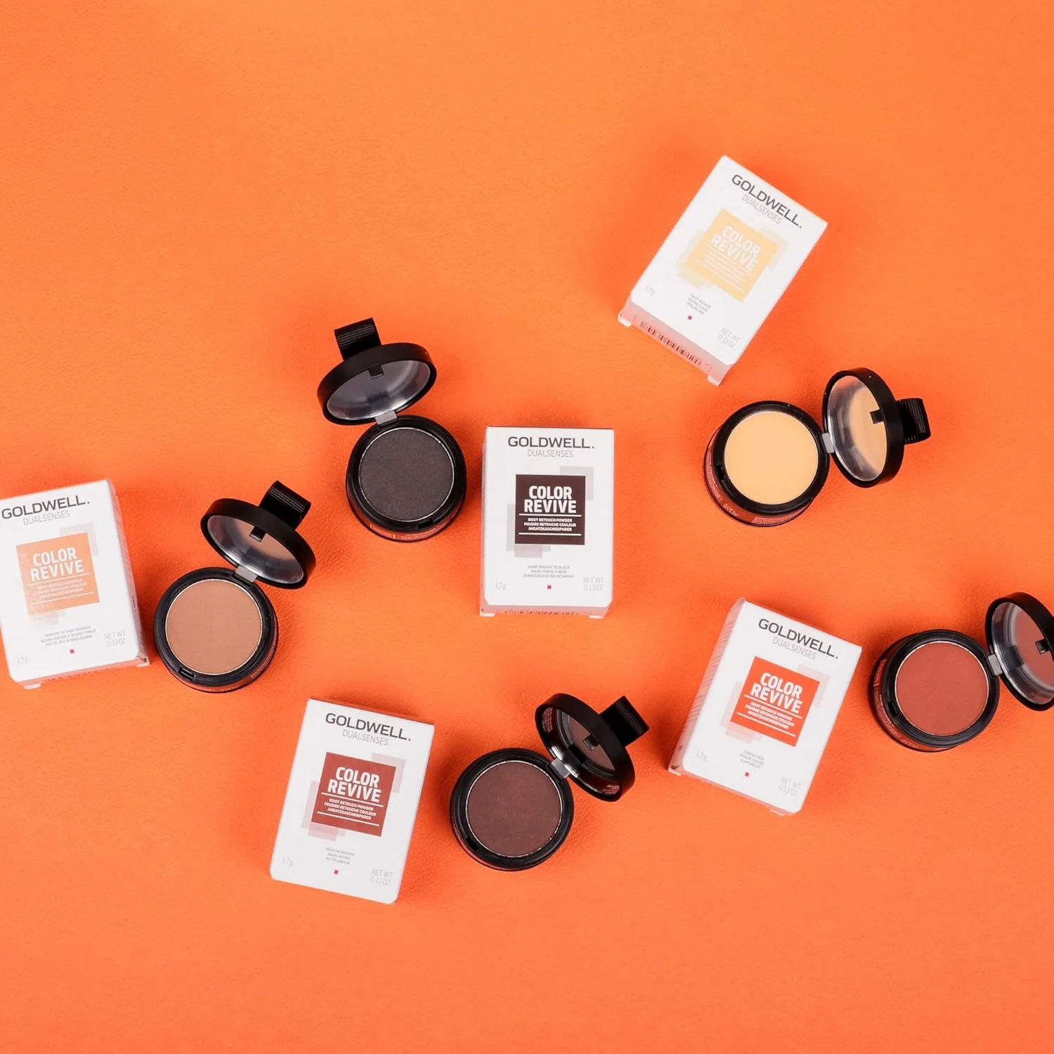 پودر پوشاننده ریشه مو گلدول Dualsenses Color Revive رنگ قهوه ای تیره 3.7 گرم