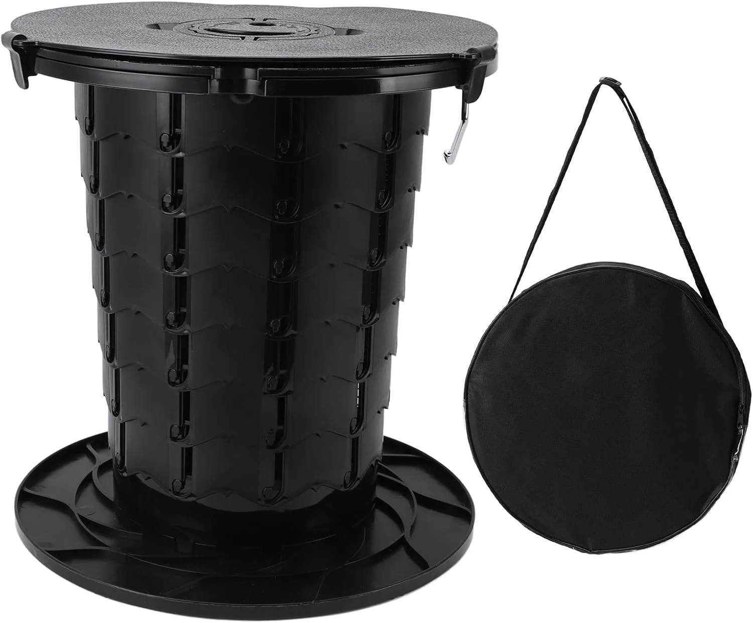 توالت تاشو قابل حمل Dpofirs، توالت تاشو با ارتفاع قابل تنظیم، توالت مسافرتی تاشو با کوسن، توالت نرم قابل حمل، مناسب برای کمپینگ، مسافرت با ماشین، قایق و چادر ساحلی