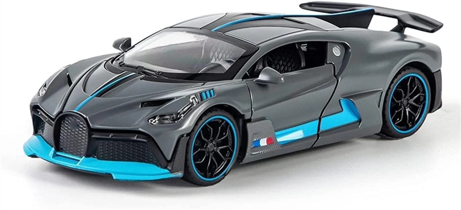 ماشین اسباب بازی عقب کش فلزی دایکست بوگاتی دیوو چند رنگ (آبی) مقیاس 1:32 - بهترین هدیه برای پسران