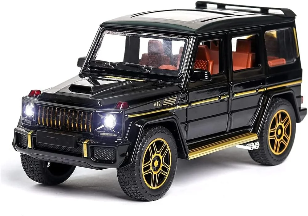 ماشین اسباب بازی مرسدس بنز G واگن DEUSON ECOM مدل 1:24، کلاس G، فلزی، چراغ دار، صدا دار، عقب کش، درب بازشو