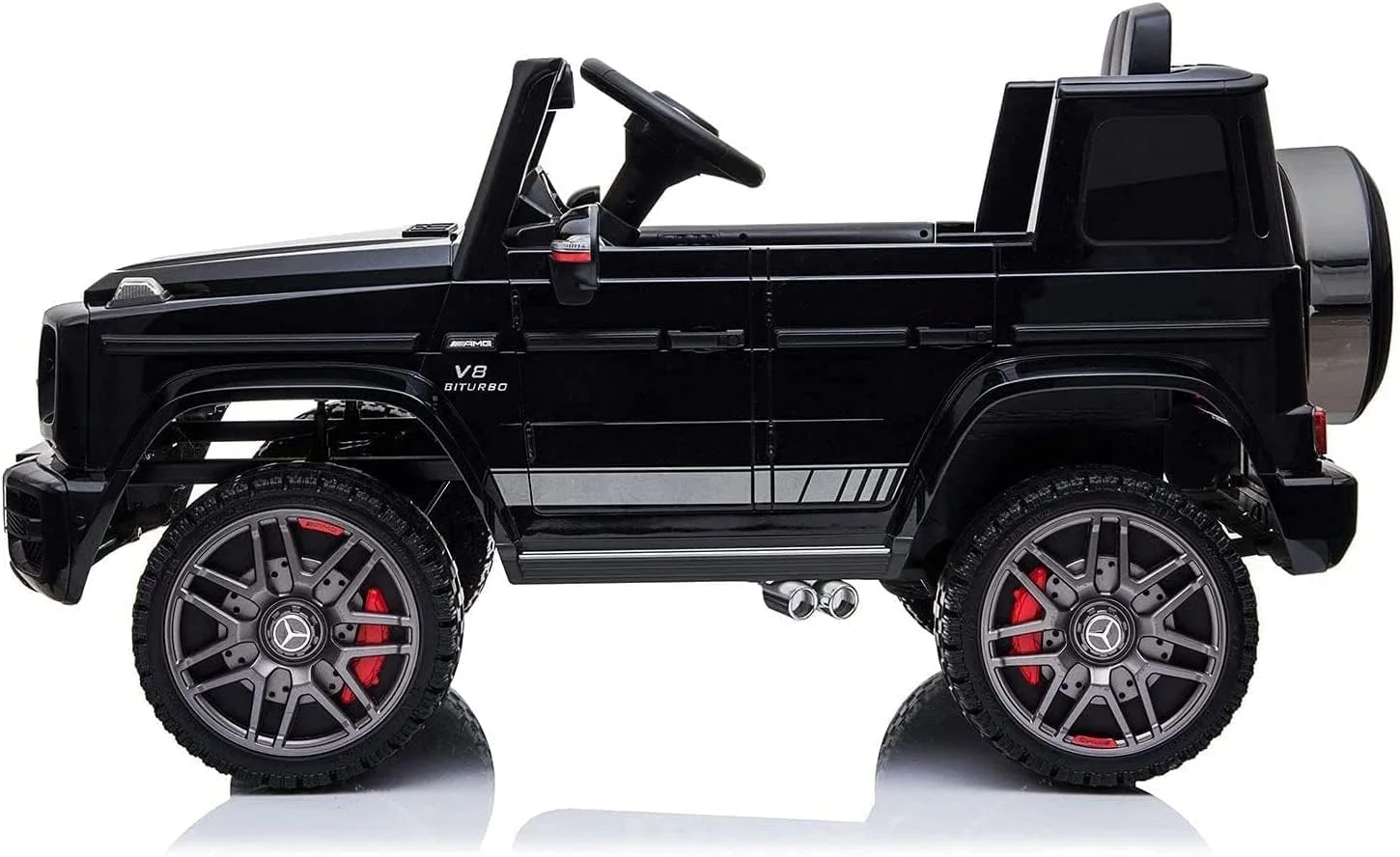 ماشین برقی، مرسدس بنز AMG G63 دارای مجوز، ماشین سواری 12 ولت با کنترل از راه دور برای کودکان، 3 تا 8 سال، مشکی