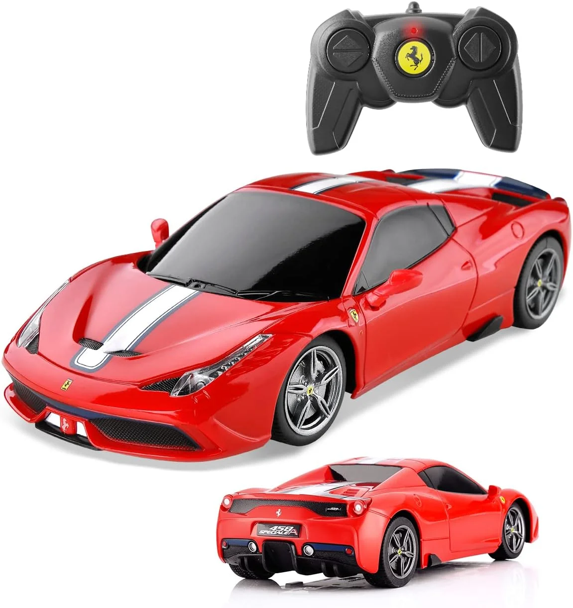 ماشین های کنترلی فراری BEZGAR - سری RC دارای مجوز رسمی 1:24، مدل ماشین مسابقه ای اسپرت الکتریکی، ماشین کنترلی 2.4 گیگاهرتزی برای کودکان، بزرگسالان، دختران و پسران، ایده هدیه تعطیلات (71900 قرمز)