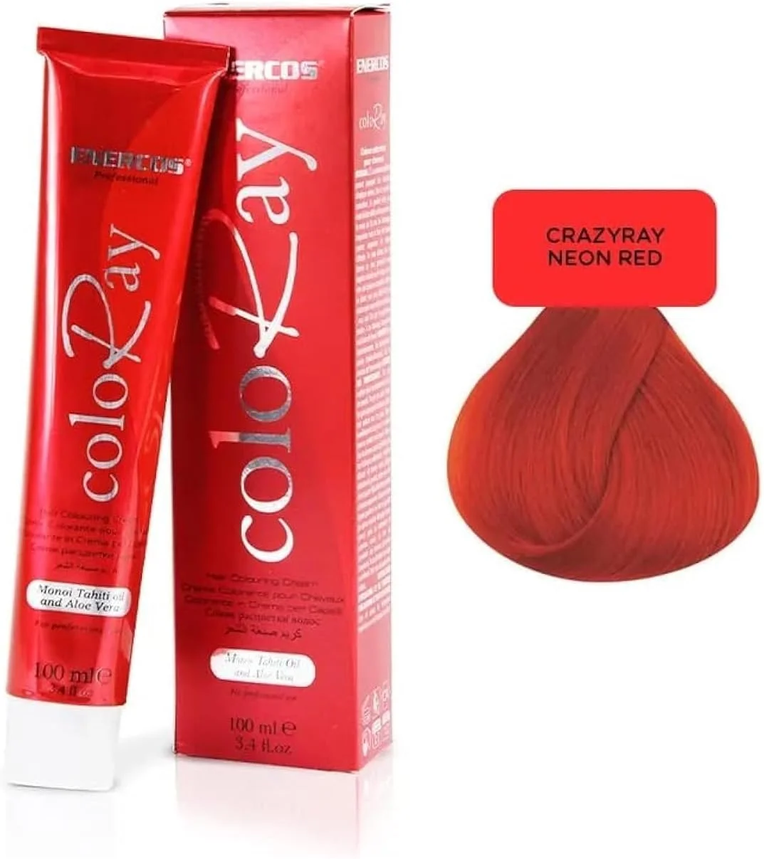کرم رنگ مو مستقیم انرکوس پروفشنال کالرای، کریزی ری، بدون آمونیاک و پراکسید، قرمز نئون، 100 میلی لیتر کرم رنگ مو مستقیم انرکوس پروفشنال کالرای، کریزی ری، بدون آمونیاک و پراکسید، قرمز نئون، 100 میلی لیتر