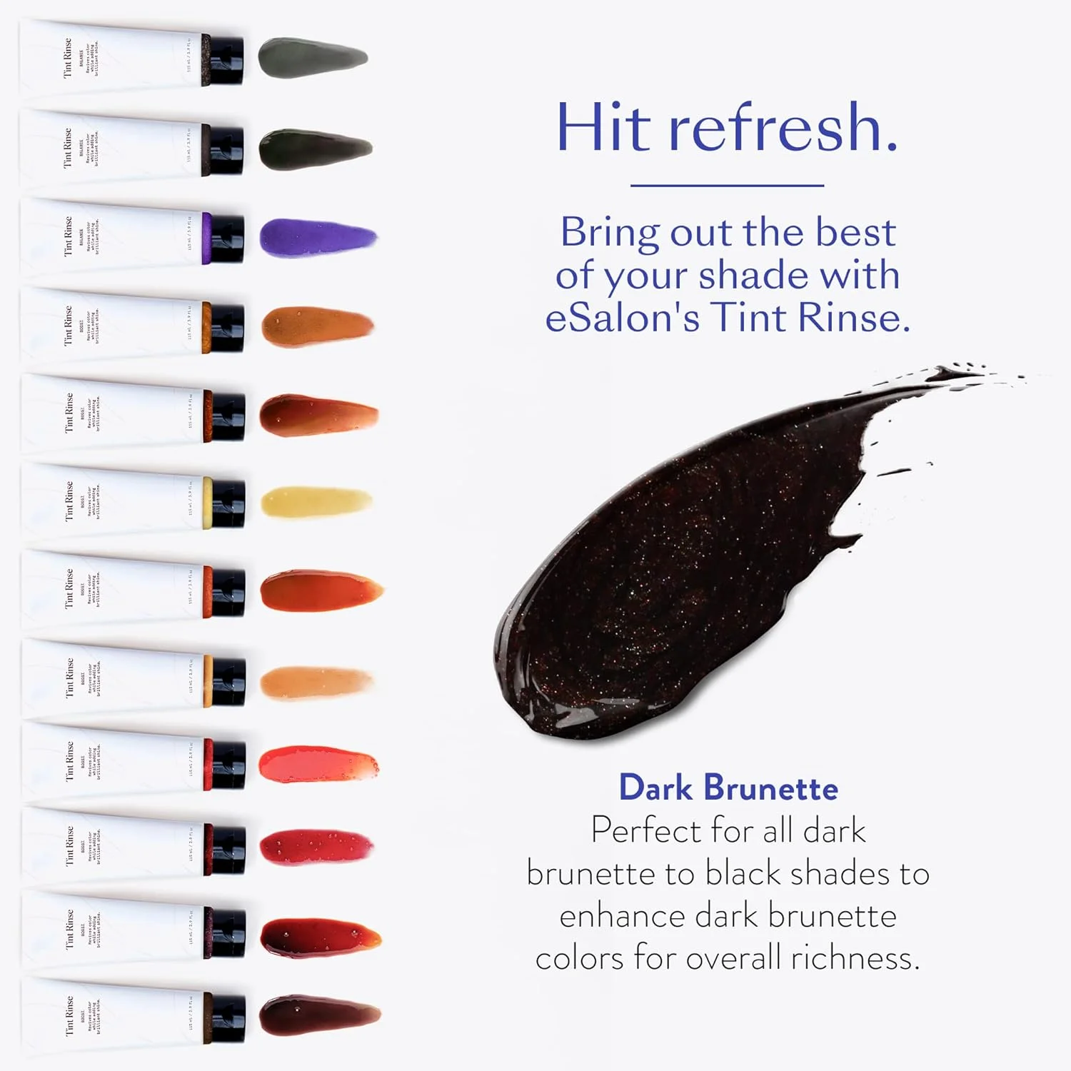 تقویت کننده رنگ مو eSalon - تونر و تقویت کننده مو - ماسک حرفه ای - قابل استفاده با شامپو و نرم کننده (قهوه ای تیره) تقویت کننده رنگ مو eSalon - تونر و تقویت کننده مو - ماسک حرفه ای - قابل استفاده با شامپو و نرم کننده (قهوه ای تیره)