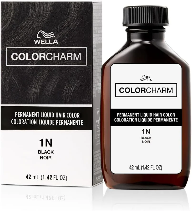 رنگ موی دائمی مایع کالر شارم برای پوشش موهای سفید | 1n مشکی | 41 میلی لیتر رنگ موی دائمی مایع کالر شارم برای پوشش موهای سفید | 1n مشکی | 41 میلی لیتر