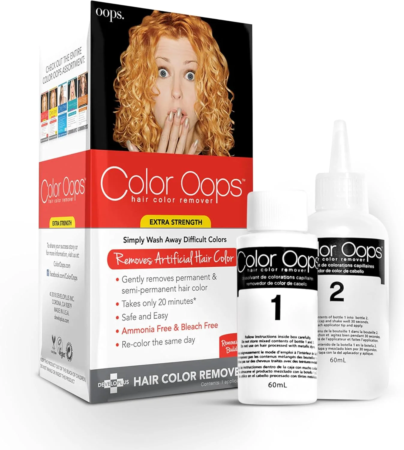 رنگ پاک کن مو Developlus Color Oops (قدرت فوق العاده) رنگ پاک کن مو Developlus Color Oops (قدرت فوق العاده)