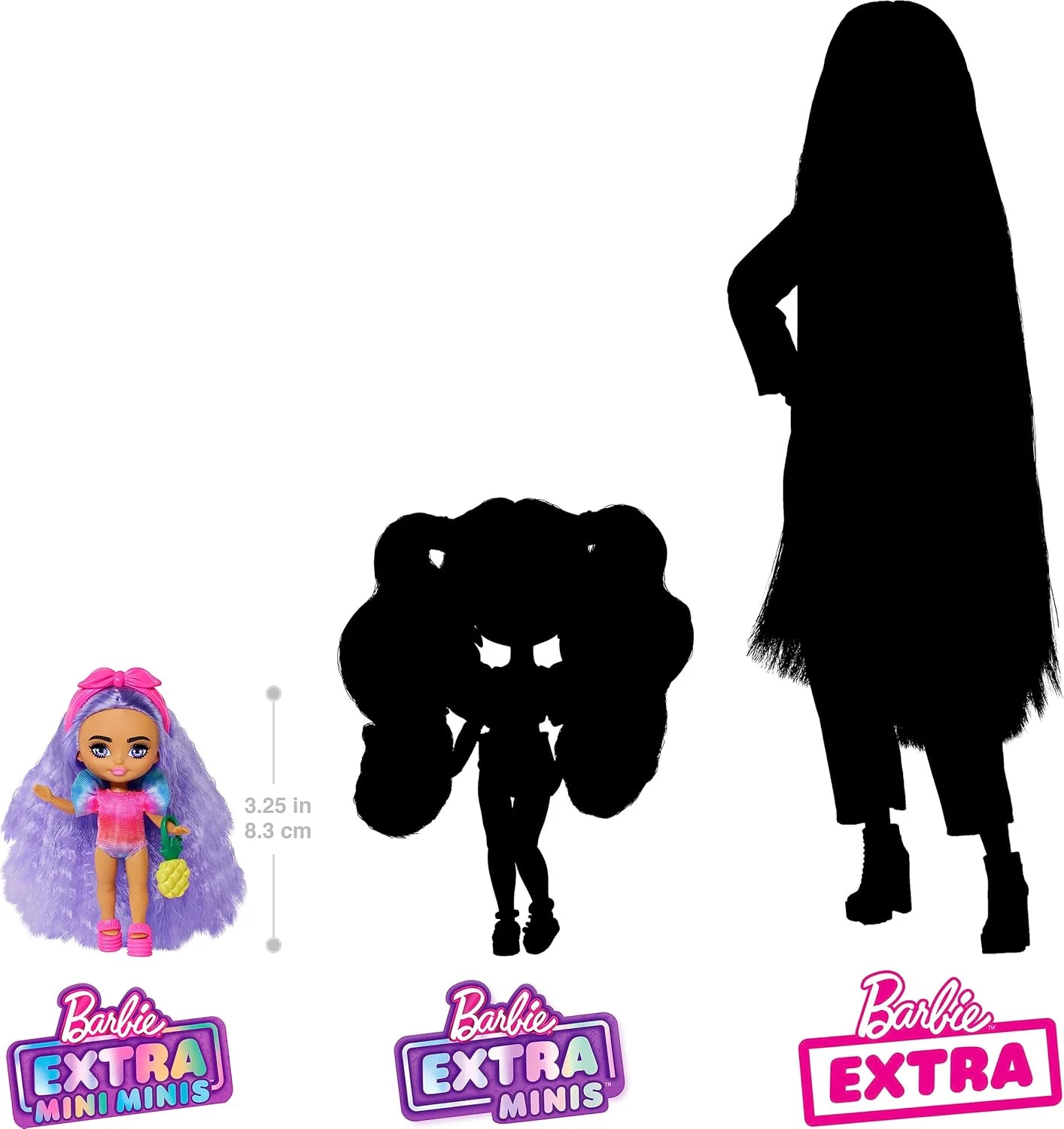 عروسک مینی مینی باربی اکسترا فلای - لباس ساحلی، مایو طرح تایلندی و لوازم جانبی گرمسیری، مناسب برای مسافرت و سرگرمی های مد، شامل پایه عروسک با لوگو، از 3 سالگی، HPN06