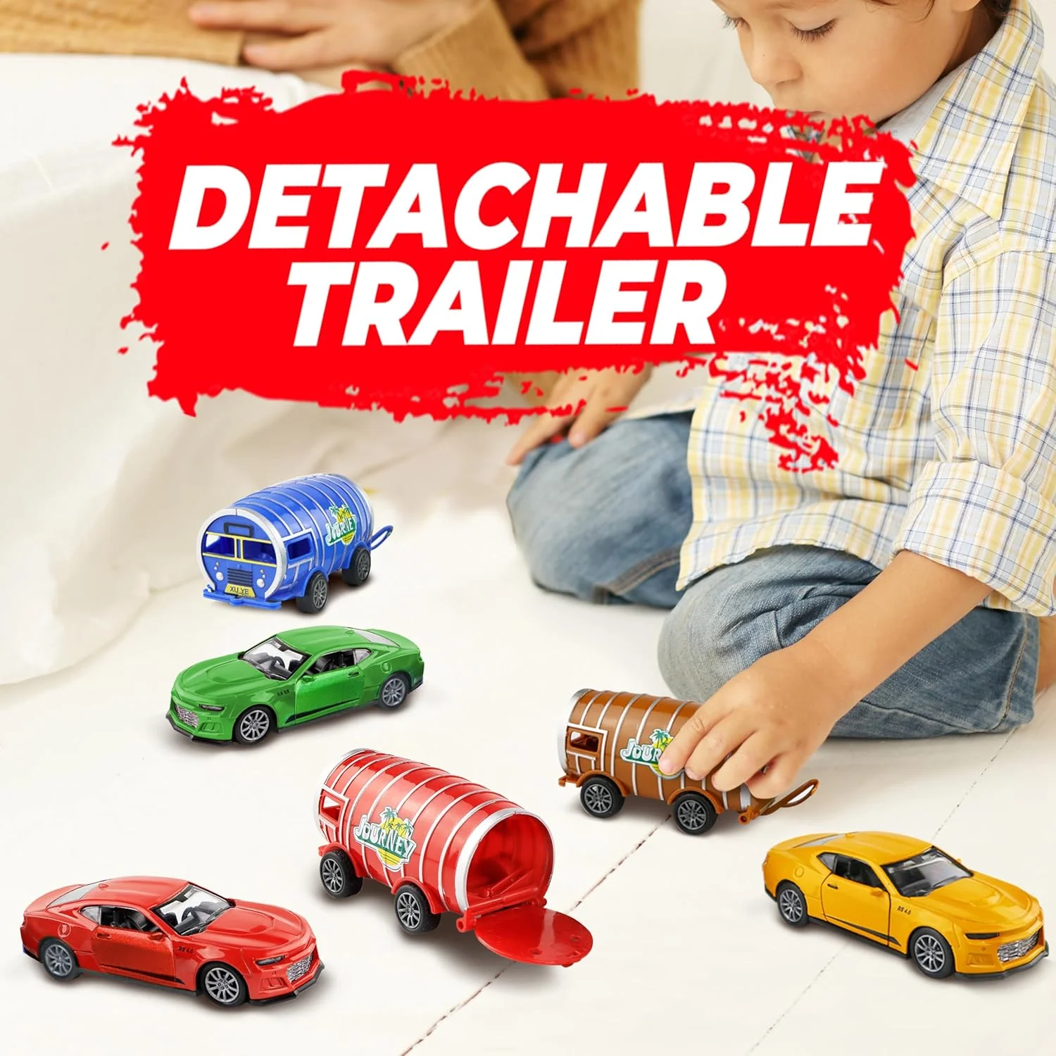 ماشین های عقب کش آلیاژی Bambibo و تریلر تانک برای پسران - مقیاس 1:32 با درهای بازشو | اسباب بازی ماشین مسابقه ای کوچک دایکاست | ماشین های فلزی کوچک برای کودکان (سبز)