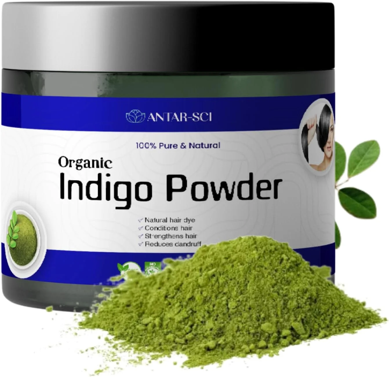 پودر نیلی 100% ارگانیک آنتار-سای برای مو | رنگ موی طبیعی | محافظت از مو در برابر آسیب | بدون افزودنی (بسته 1 عددی) پودر نیلی 100% ارگانیک آنتار-سای برای مو | رنگ موی طبیعی | محافظت از مو در برابر آسیب | بدون افزودنی (بسته 1 عددی)