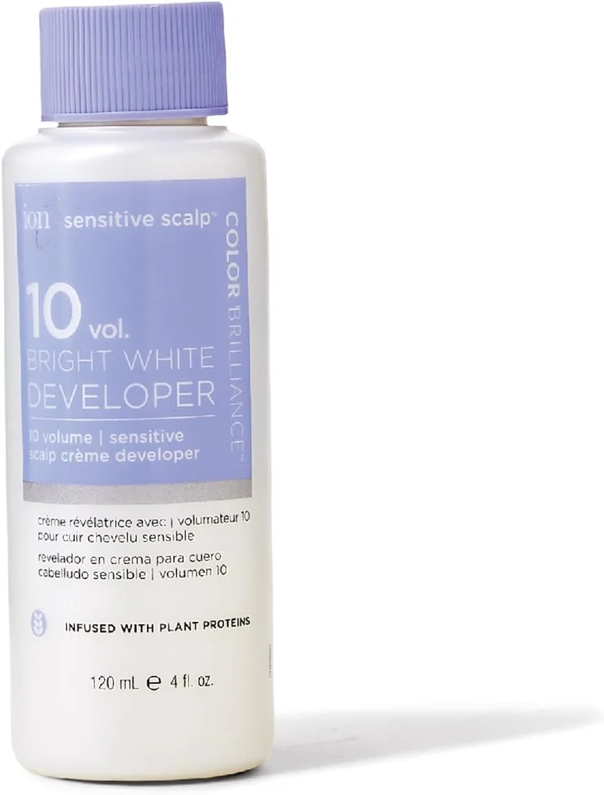 اکسیدان روشن کننده موی سر حساس آیون، حجم 10، وگان، بدون تست حیوانی، بدون پارابن، غنی شده با پروتئین های گیاهی، روغن آرگان، آلوئه ورا، روغن نارگیل، 118 میلی لیتر