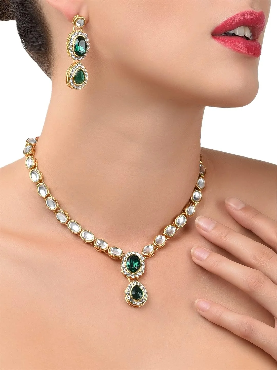 ست جواهرات قومی زنانه ZAVERI PEARLS (طلایی) (ZPFK9597) ست جواهرات قومی زنانه ZAVERI PEARLS (طلایی) (ZPFK9597)