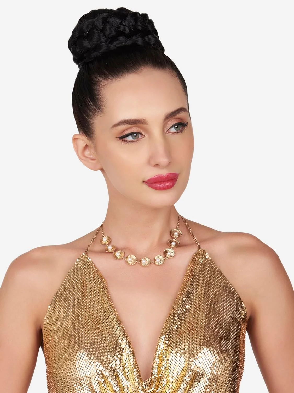 گردنبند مروارید و صدف زنانه زاوری پرلز با روکش طلایی - مدل ZPFK16144 گردنبند مروارید و صدف زنانه زاوری پرلز با روکش طلایی - مدل ZPFK16144