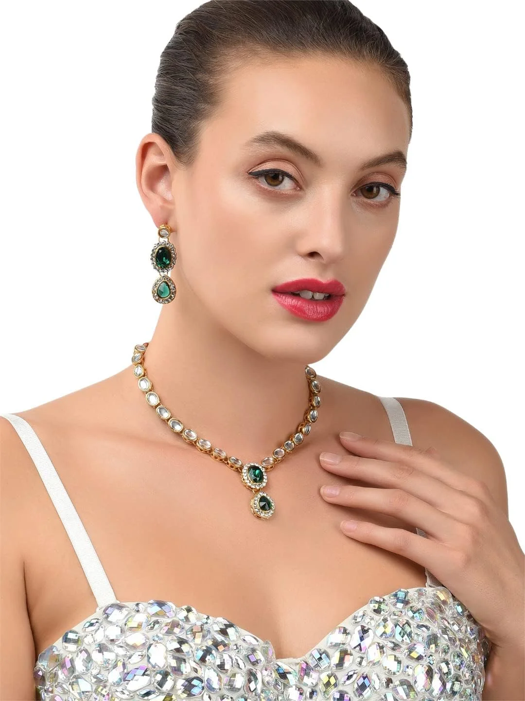 ست جواهرات قومی زنانه ZAVERI PEARLS (طلایی) (ZPFK9597) ست جواهرات قومی زنانه ZAVERI PEARLS (طلایی) (ZPFK9597)