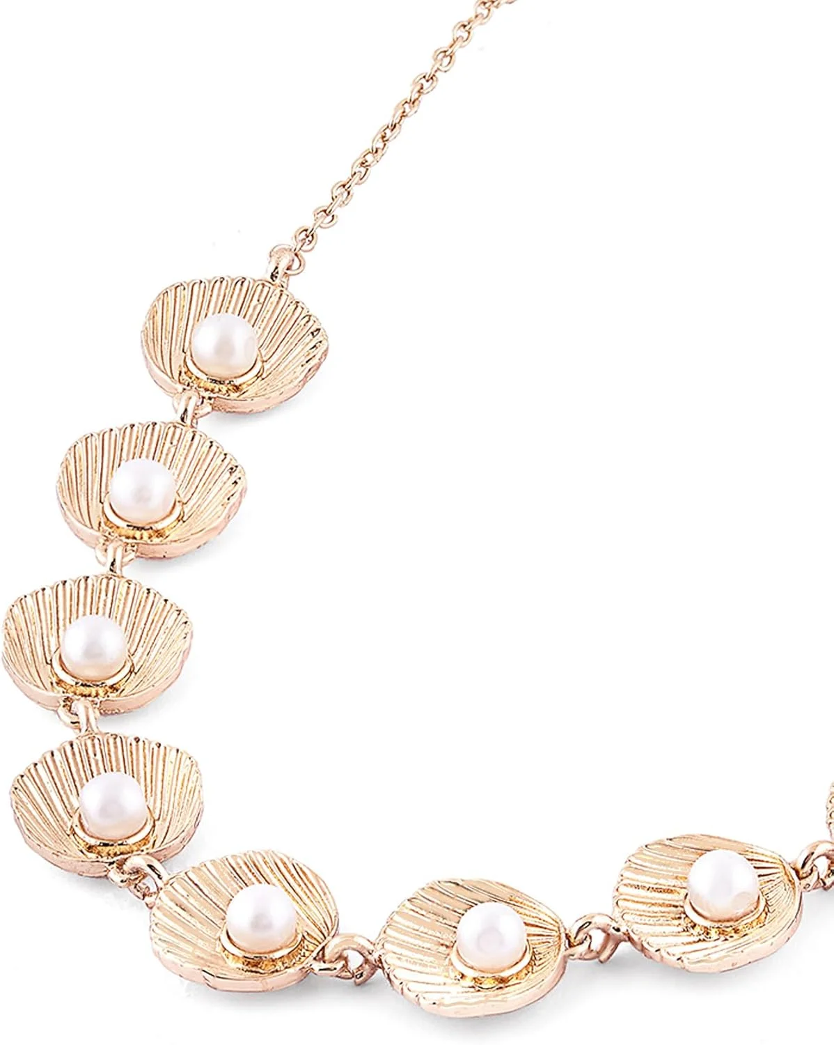 گردنبند مروارید و صدف زنانه زاوری پرلز با روکش طلایی - مدل ZPFK16144 گردنبند مروارید و صدف زنانه زاوری پرلز با روکش طلایی - مدل ZPFK16144