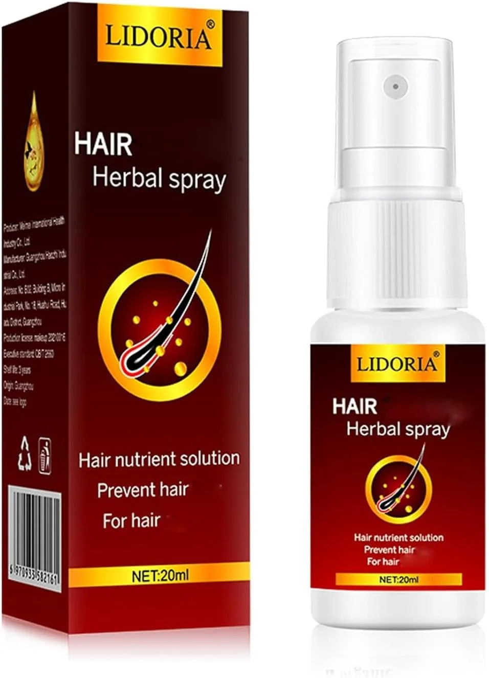 اسپری رشد مو زنجبیلی، سرم تقویت کننده برای ریزش مو، نازک شدن، موهای خشک و آسیب دیده، فرمول گیاهی برای رشد و ترمیم مو، ایده آل برای مراقبت از موی زنان و مردان