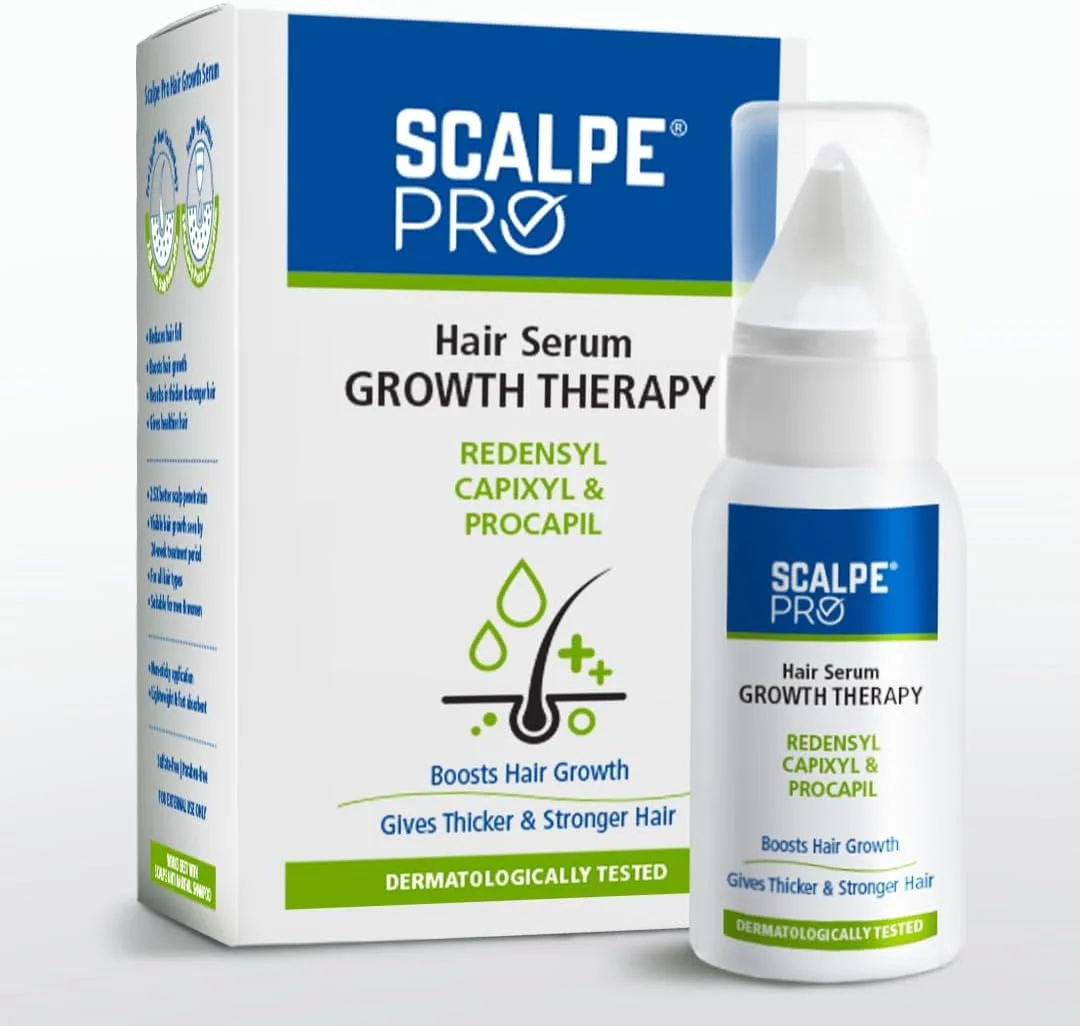 سرم رشد مو Scalpe Pro به همراه اپلیکاتور | 3% Redensyl، 4% Capixyl، 3% Procapil، 3% Anagain | تقویت کننده رشد مو | موهای ضخیم تر و قوی تر | غیر چسبنده | فاقد پارابن و سولفات | مناسب برای آقایان و بانوان | 30 میلی لیتر سرم رشد مو Scalpe Pro به همراه اپلیکاتور | 3% Redensyl، 4% Capixyl، 3% Procapil، 3% Anagain | تقویت کننده رشد مو | موهای ضخیم تر و قوی تر | غیر چسبنده | فاقد پارابن و سولفات | مناسب برای آقایان و بانوان | 30 میلی لیتر