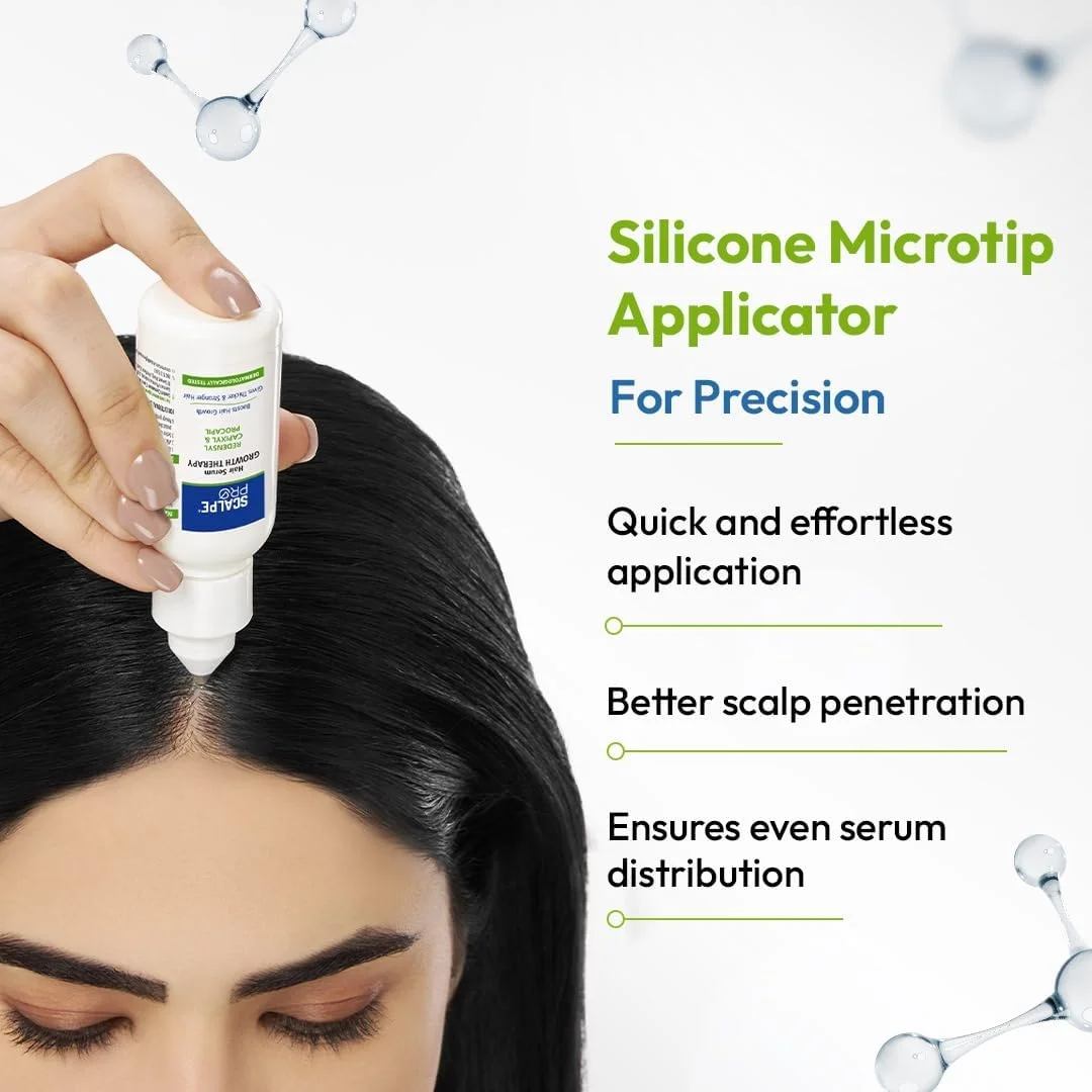 سرم رشد مو Scalpe Pro به همراه اپلیکاتور | 3% Redensyl، 4% Capixyl، 3% Procapil، 3% Anagain | تقویت کننده رشد مو | موهای ضخیم تر و قوی تر | غیر چسبنده | فاقد پارابن و سولفات | مناسب برای آقایان و بانوان | 30 میلی لیتر سرم رشد مو Scalpe Pro به همراه اپلیکاتور | 3% Redensyl، 4% Capixyl، 3% Procapil، 3% Anagain | تقویت کننده رشد مو | موهای ضخیم تر و قوی تر | غیر چسبنده | فاقد پارابن و سولفات | مناسب برای آقایان و بانوان | 30 میلی لیتر