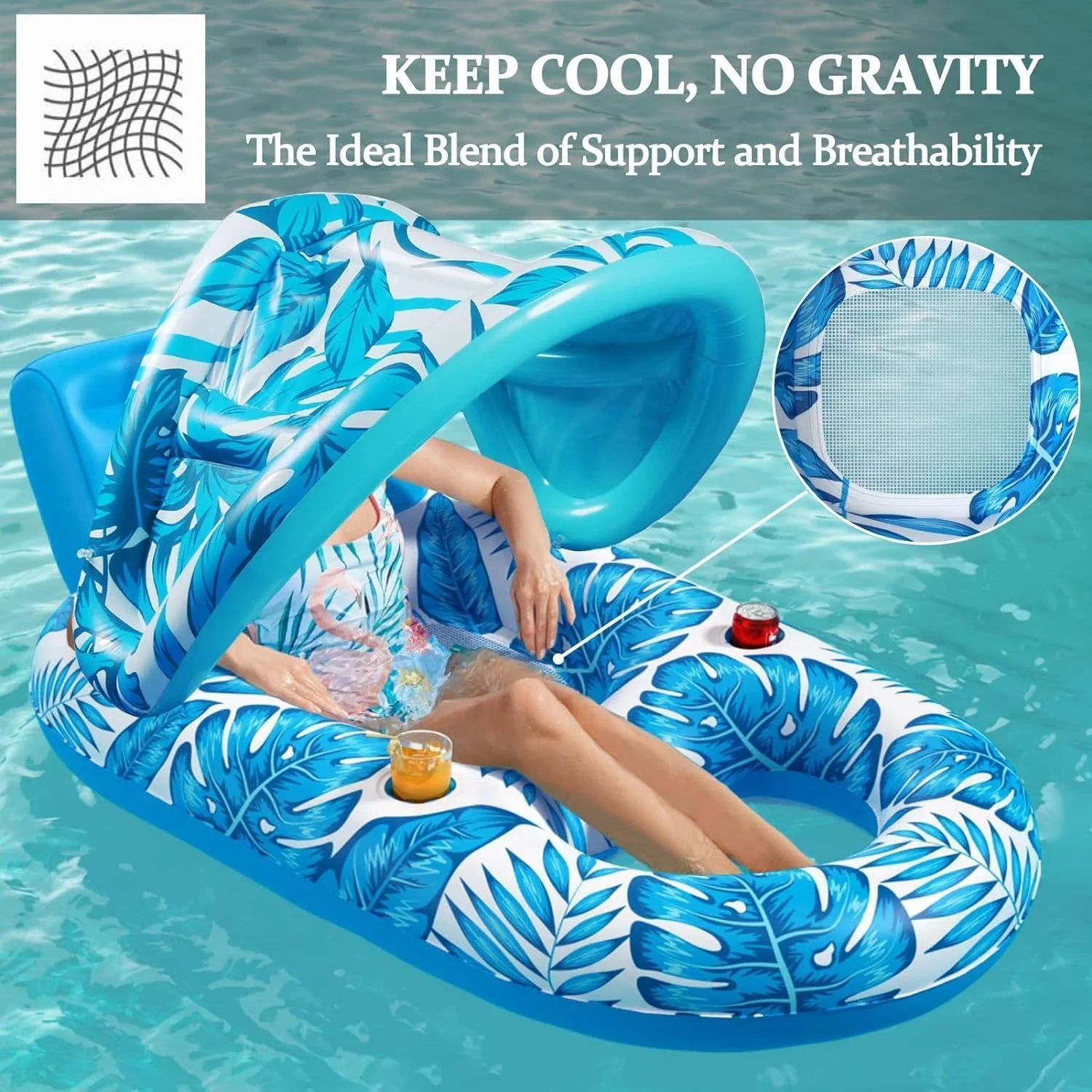 تخت بادی روی آب جورانب مناسب بزرگسالان، تشک بادی استخر، اسباب بازی مهمانی شناور روی آب مناسب استخر و ساحل